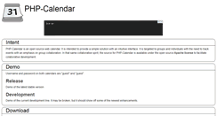 Desktop Screenshot of php-calendar.org